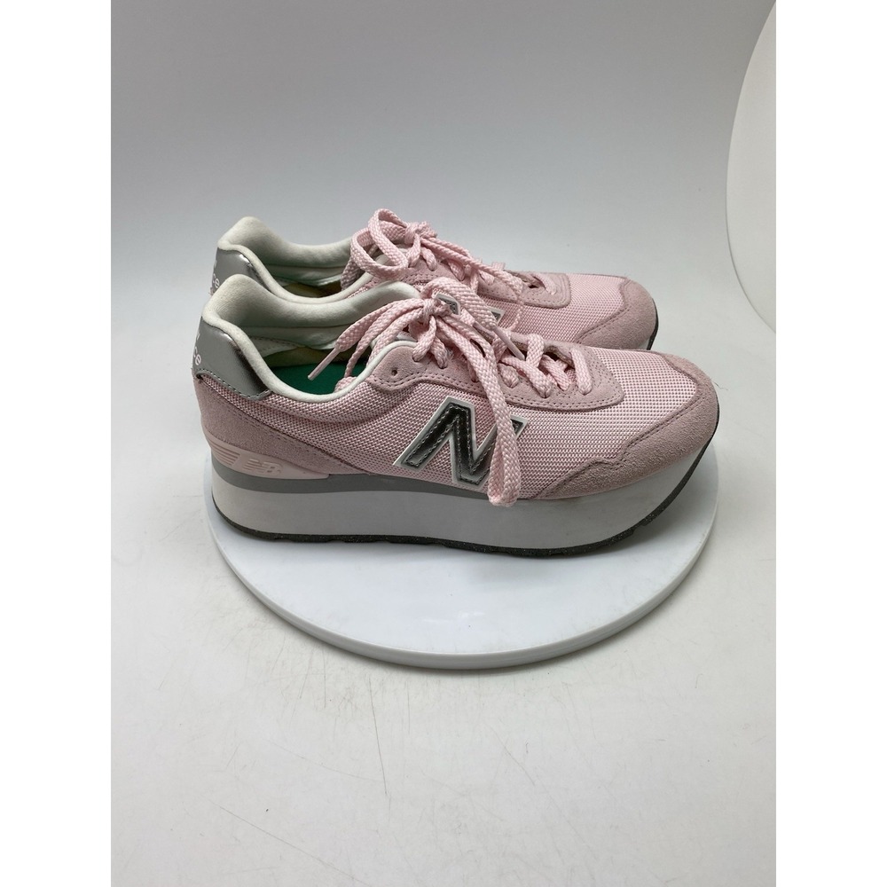 New Balance 515 Sneakers Womens 7.5 B WL515HPM Pink Suede Platform Causal Shoes